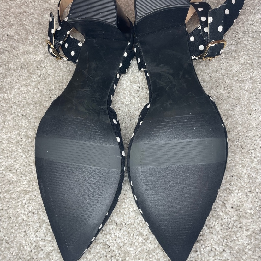 NWOT Ann Taylor Polka Dot Heels - Picture 3 of 3